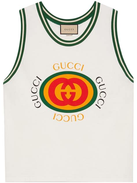 gucci tank top men's|gucci cropped top.